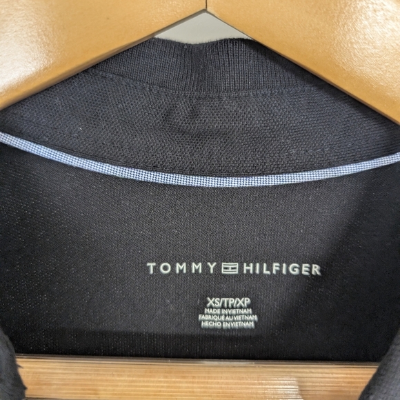 TOMMY HILFIGER BLACK SHIRT DRESS SIZE X SMALL - Picture 4 of 4